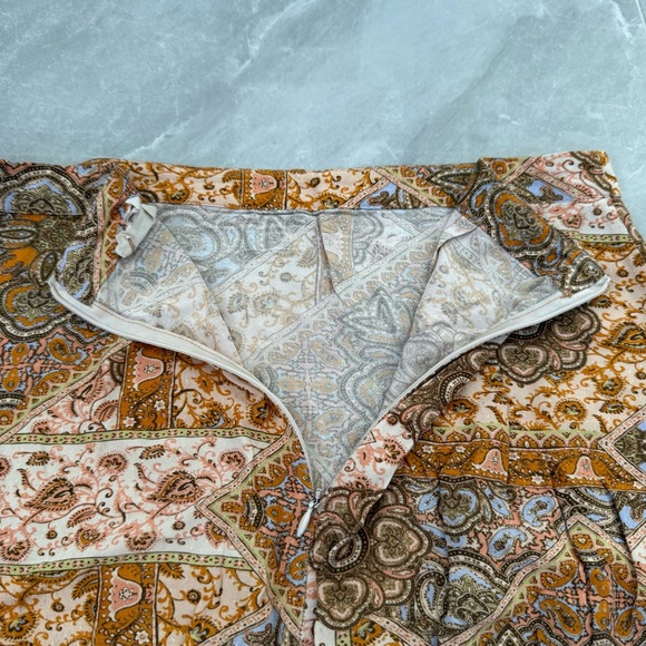 Women’s Kachel x Anthropologie Tess Ruffle Maxi Skirt Patterned Festival Boho 8 - Picture 11 of 16